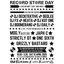RECORD STORE DAY - APRIL 12 2025