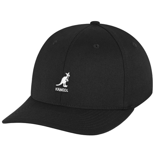 KANGOL | WOOL FLEXFIT BASEBALL - BLACK