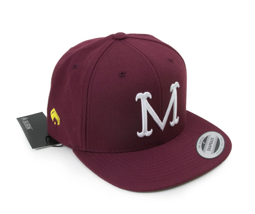 M SNAPBACK - BURGUNDY