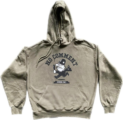 NO COMMENT HOOD | MILITARY GREEN