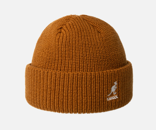 KANGOL | Cardinal 2-way Beanie - RUSTIC CARAMEL