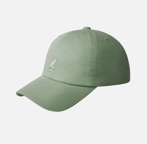 KANGOL | WASHED BASEBALL | OIL GREEN