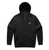 EMBROIDERED LOGO| ZIP HOOD | BLACK