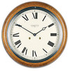 C3842S-CR - Comitti of London 'The Plymouth' Oak Wall Clock 