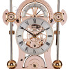 S5266RG - Comitti of London Rose Gold Navigator Clock With Burr Walnut Base