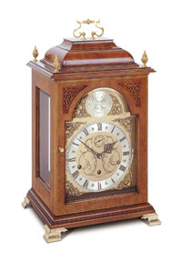 C4112TCH Comitti of London Queen Anne Walnut Bracket Clock