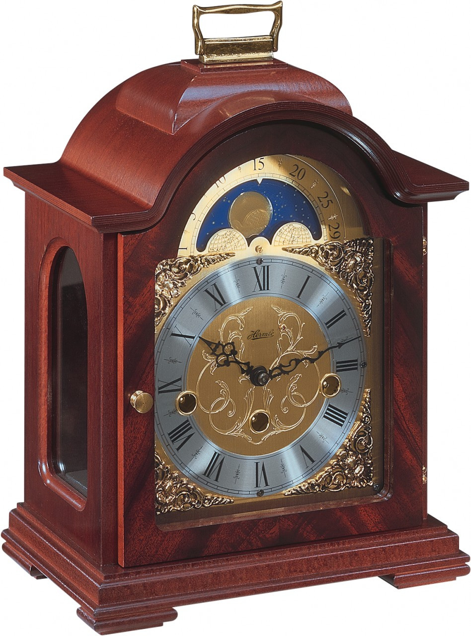 22864-070340 - Hermle Debden Mahogany Finish Mantel Clock