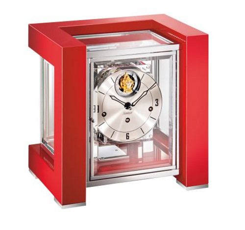 1266-77-04 - Kieninger Tourbillon Mantel Clock - Red