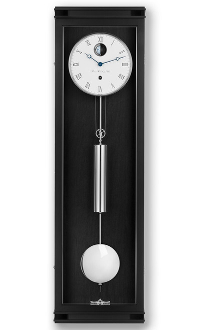71007-740761 | Hermle Wall Clock - Black | Glenbryde