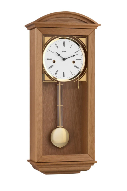 71025-040141 - Hermle Natural Oak Wall Clock  - Striking
