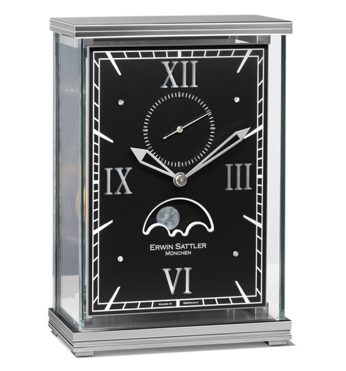 Lunaris II Table Clock - Black Dial