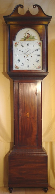 J Allan of Kilmarnock Mahogany Longcase Clock