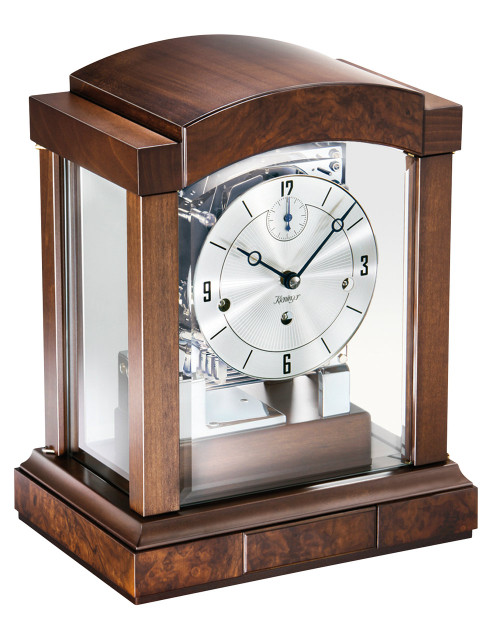1242-22-03 - Kieninger Contemporary Walnut Mantel Clock