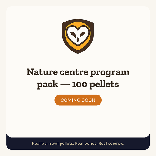 PelletPal placeholder: Nature centre program pack — 100 pellets (coming soon)