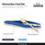 PelletPal dissection tool set: blue plastic forceps and a bamboo paddle pick, included in every kit