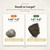 Size guide: Small pellets 1.25"–1.5" and Large pellets 1.5"–2.5", shown on an inch ruler at the same relative scale