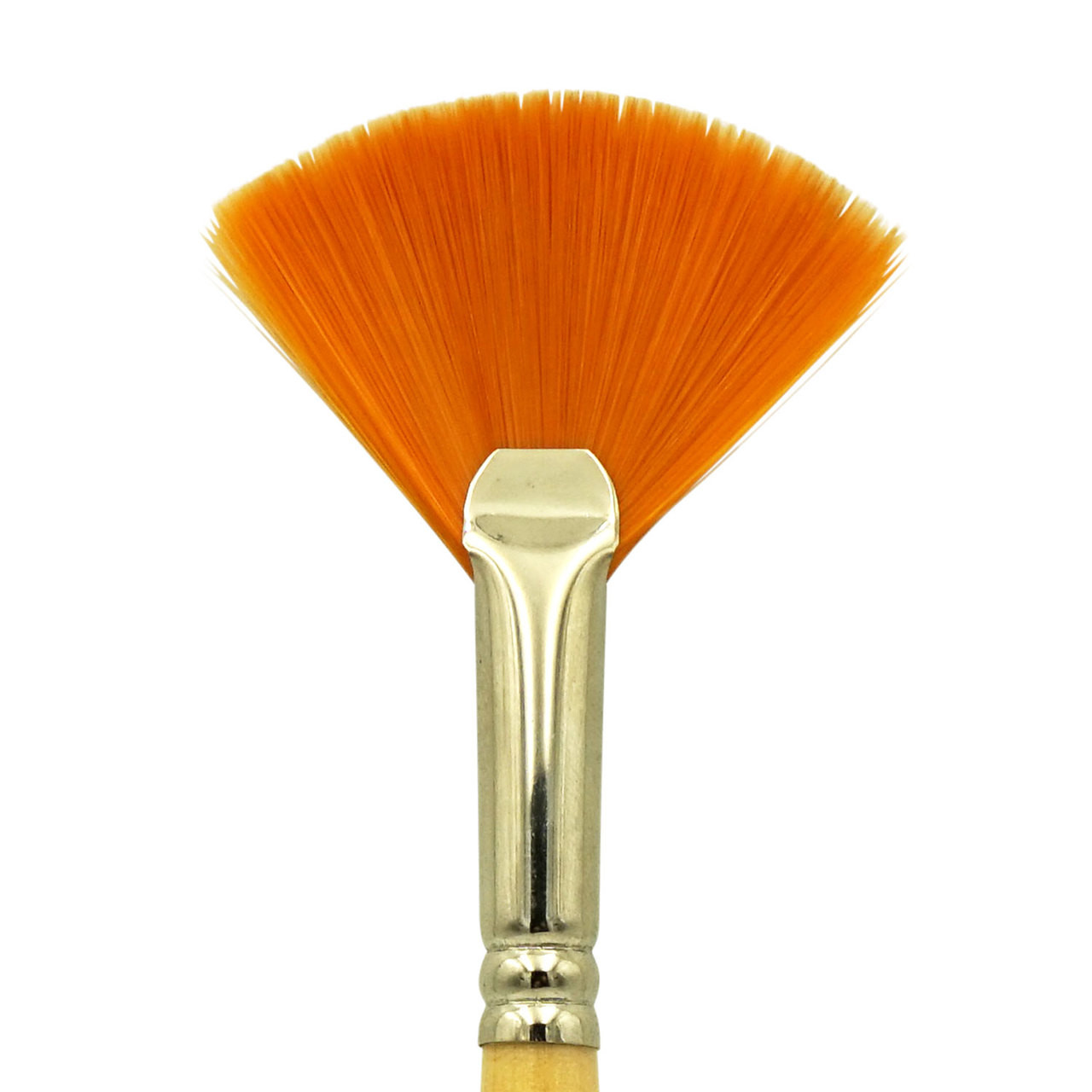 9746 Student Golden Synthetic Fan Watercolor Brush