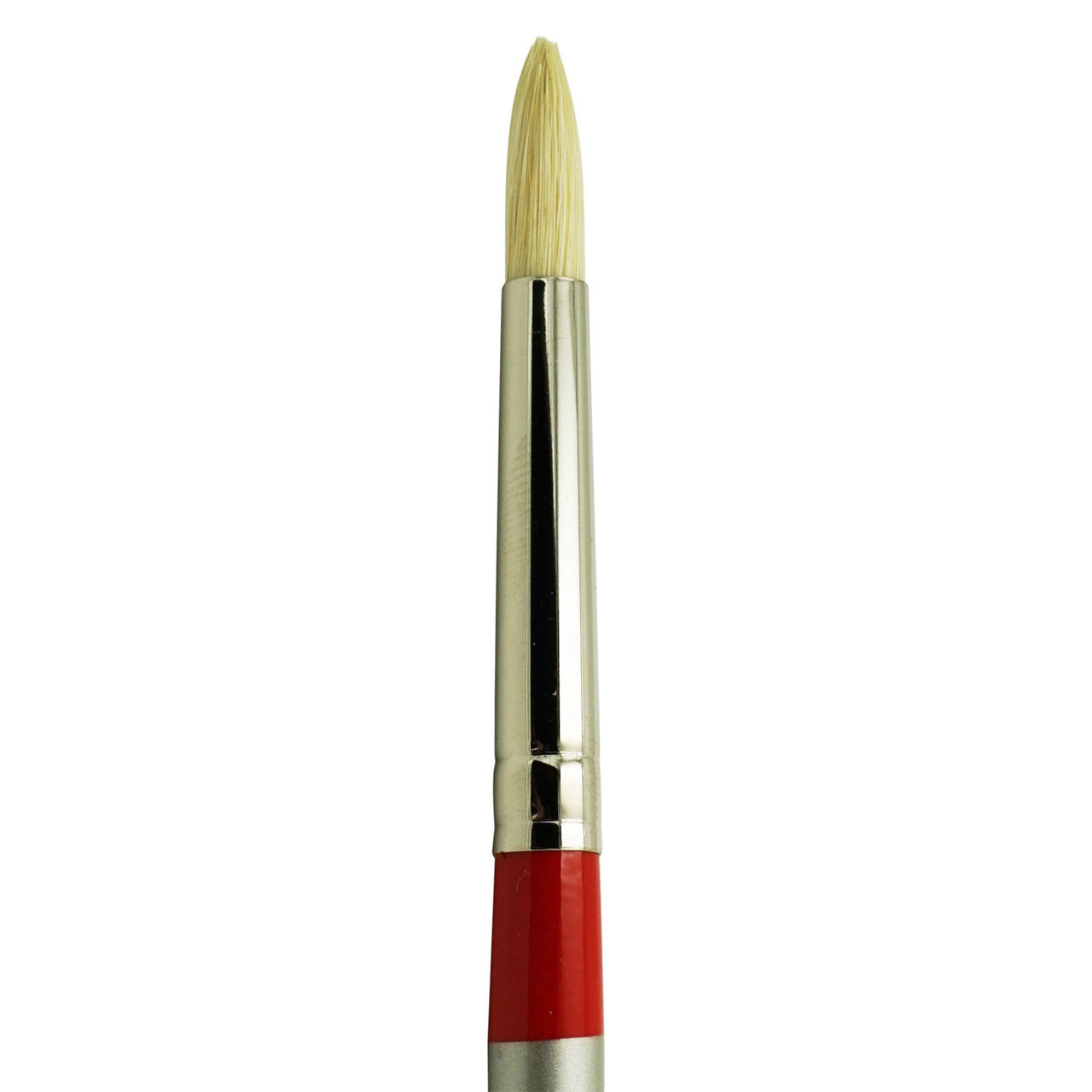 1355 Deluxe White Hog Bristle Chungking Round Acrylic Brush | Zem