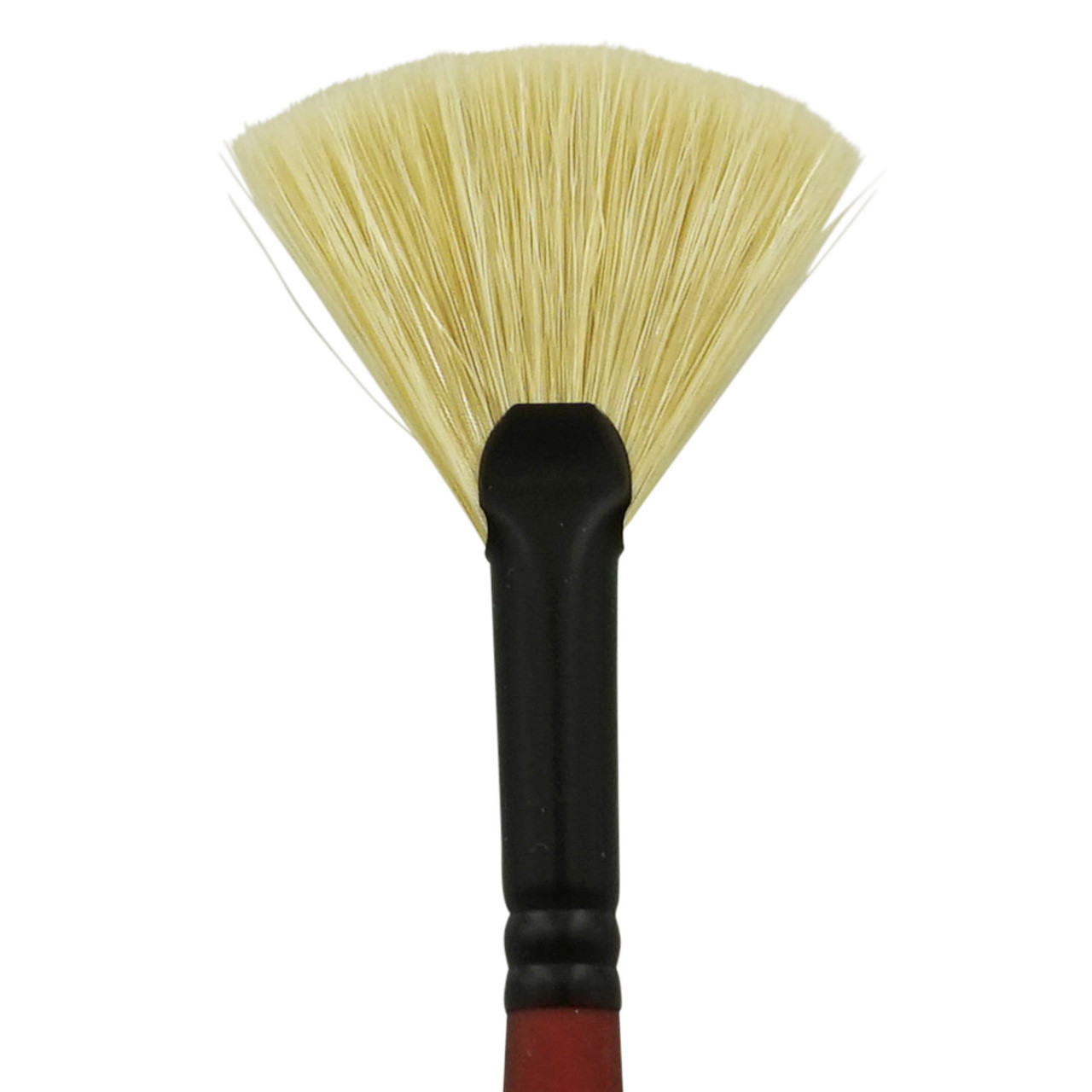 10/0 White Bristle Fan Select Brush @ Raw Materials Art Supplies