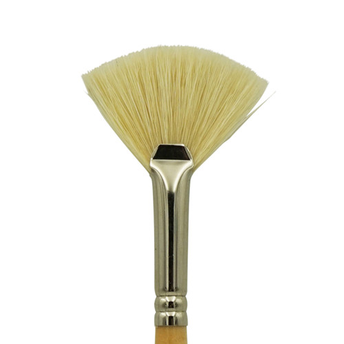 1180 Hog Taklon Fan Brush - #4 – Seymour Art Supplies NZ