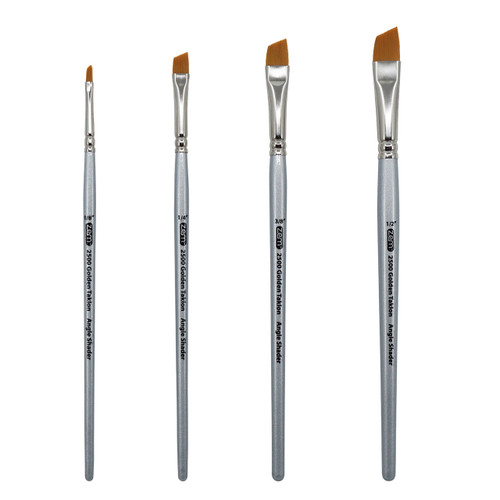 AS-25 Golden Taklon Synthetic Angle Shader Brush