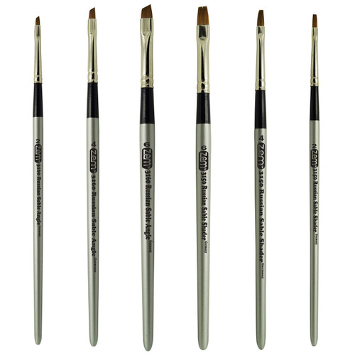 AIT Art Select, Set of 7 Pure Russian Sable Detail Paint Brushes