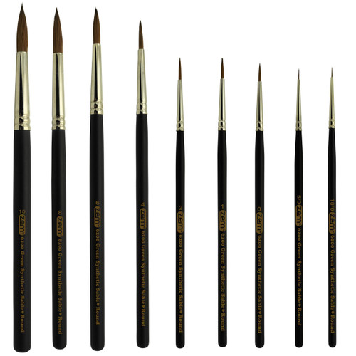 AS-140 Synthetic Sable Rounds Brush Combo