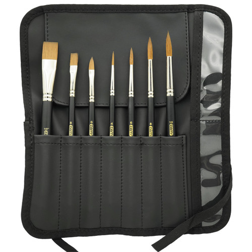 High Quality Green Sable Synthetic Artist Brush Sets | Zem Brush