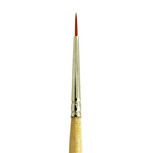 2595 Golden Taklon Synthetic Mini Liner Watercolor Brush | Zem Brush