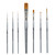 AS-34 Golden Taklon Synthetic Combo Brush Set