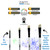 AS-231 White Bristle Synthetic Angles Brush Set 4 pcs
