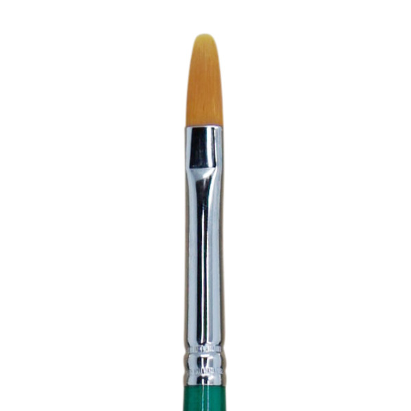  LH300FB Golden Taklon Synthetic Filbert Brush Long Handle