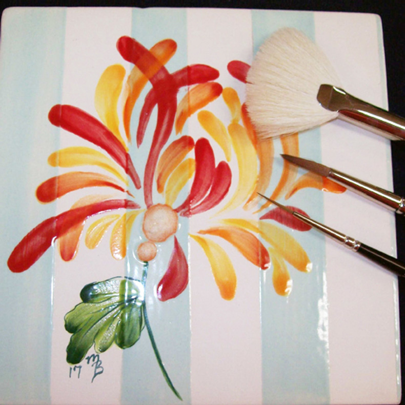 Fired Arts - Brush Stroke Mums