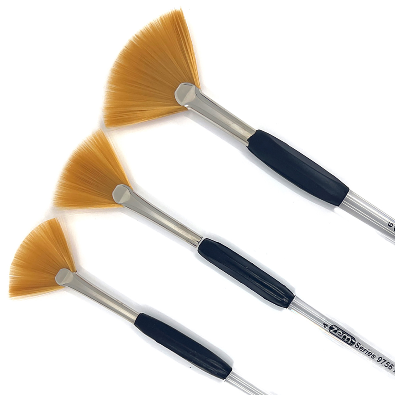 AS-173 Rocket Gel Grip Fan Artist Brush (Set of 3)