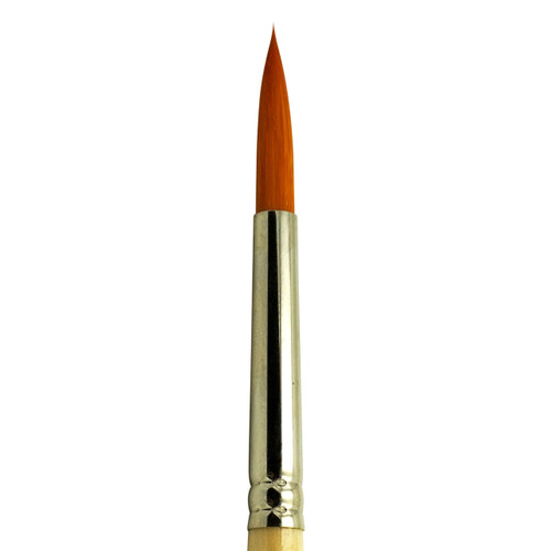 9742 Student Golden Synthetic Round Watercolor Artist Brush