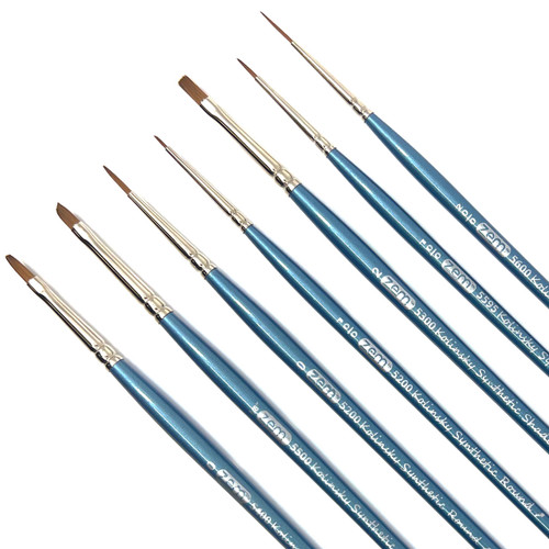 AS-206 Kolinsky Synthetic Brush Set 5 pcs