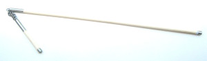 Two sectional White Wax Wood Staff #104P