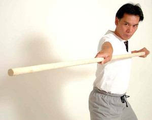 White Wax Wood Staff 
Adult diameter 1" or >
Item #107