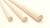 White Wax Wood Staff 47" #107-47