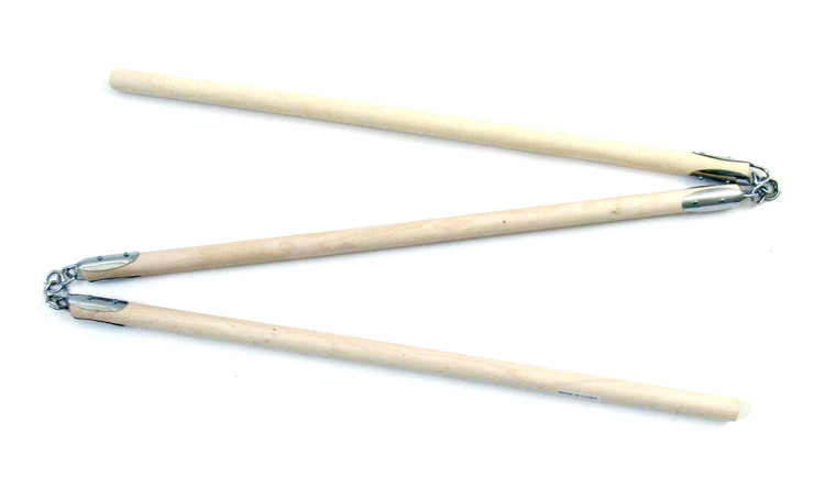 Adult Three Sectional White Wax Wood Staff #452A