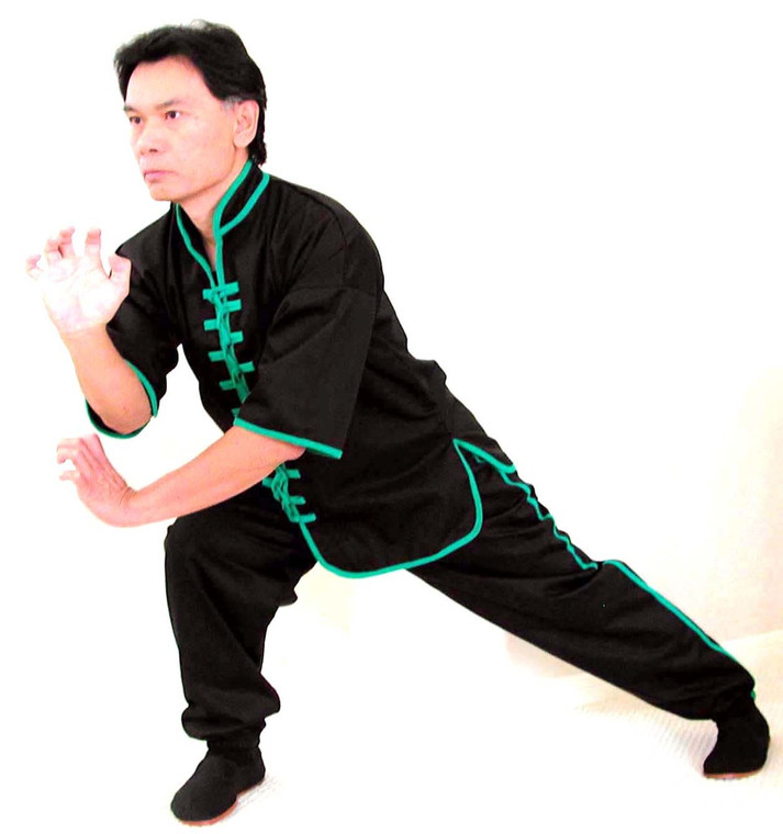 ¾ Sleeve Uniform w/green Trim - Jacket & Pants #588G