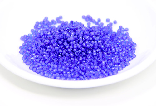 Blue Violet Lined - Size 8 Pony Beads