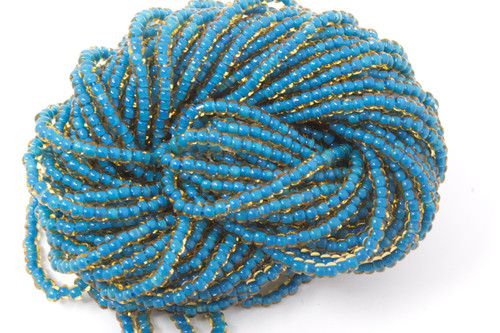 Topaz Blue Lined - Size 11 Seed Bead