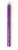 Psychedelic Purple Silver Lined Matte Tube - Size 11