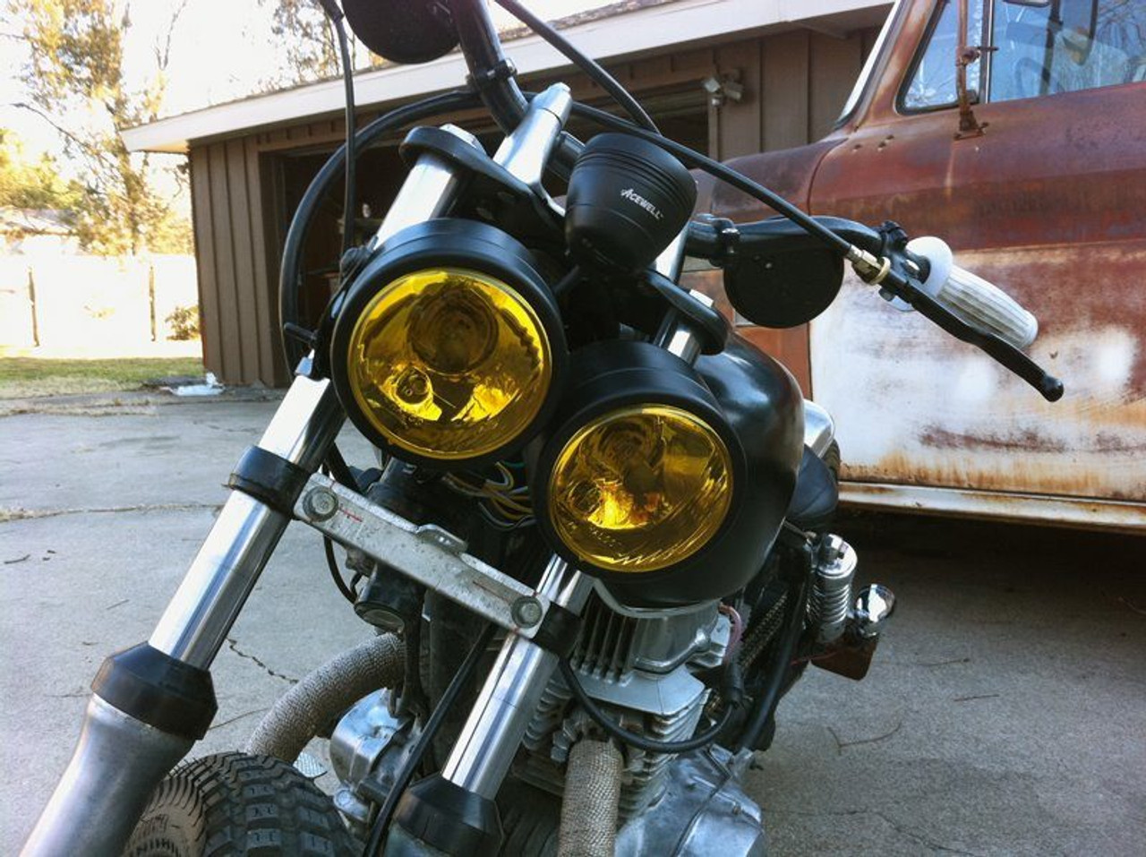 grom custom headlight