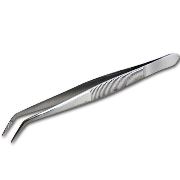 Curved Tip Stainless Tweezers