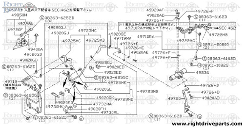 49020FA - insulator - BNR32 Nissan Skyline GT-R