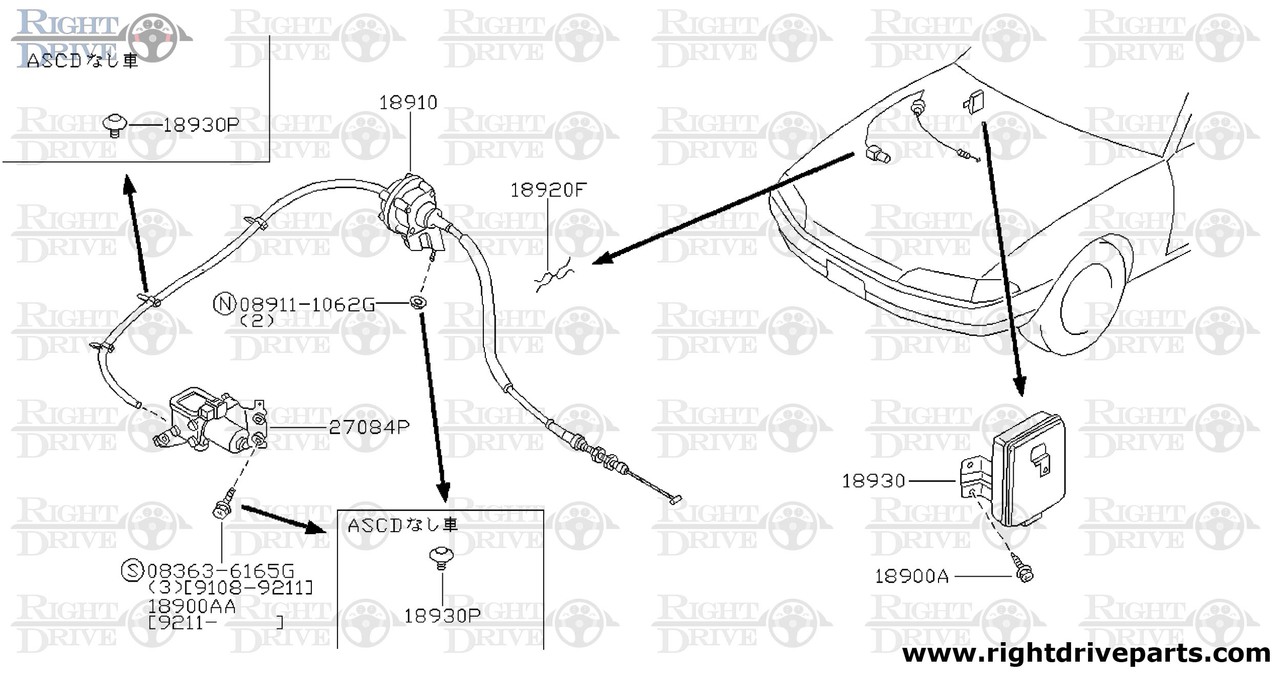 18930 - controller assembly,ASCD - BNR32 Nissan Skyline GT-R