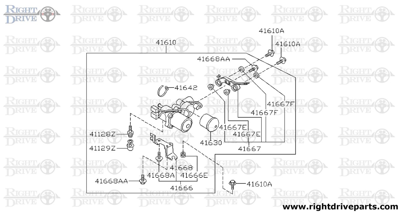 41670 - tank complete, reservoir torque split - BNR32 Nissan Skyline GT-R