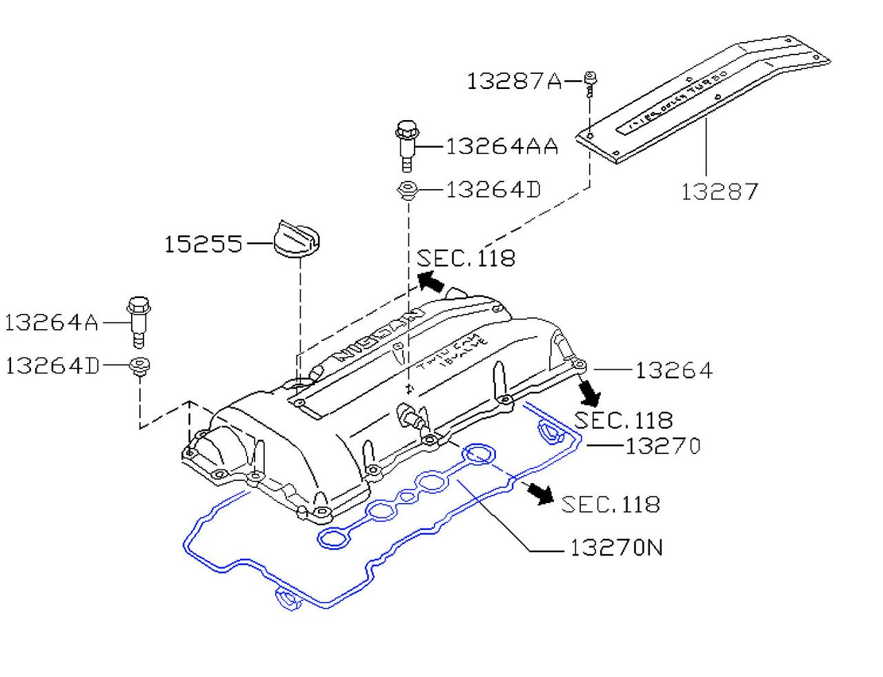 Valve Cover Gasket Kit - S15 Nissan Silvia